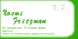 noemi fritzman business card